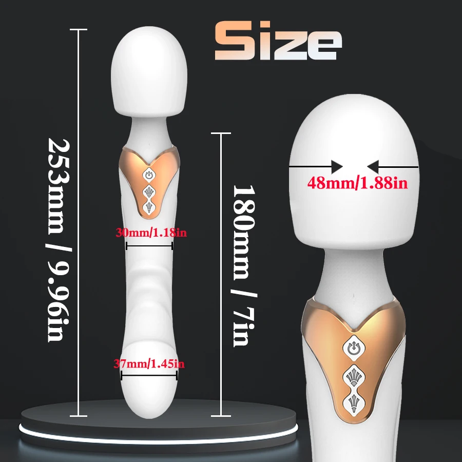 Powerful Wand Vibrator – 10-Mode Clitoral & G-Spot Massager for Women - Image 2